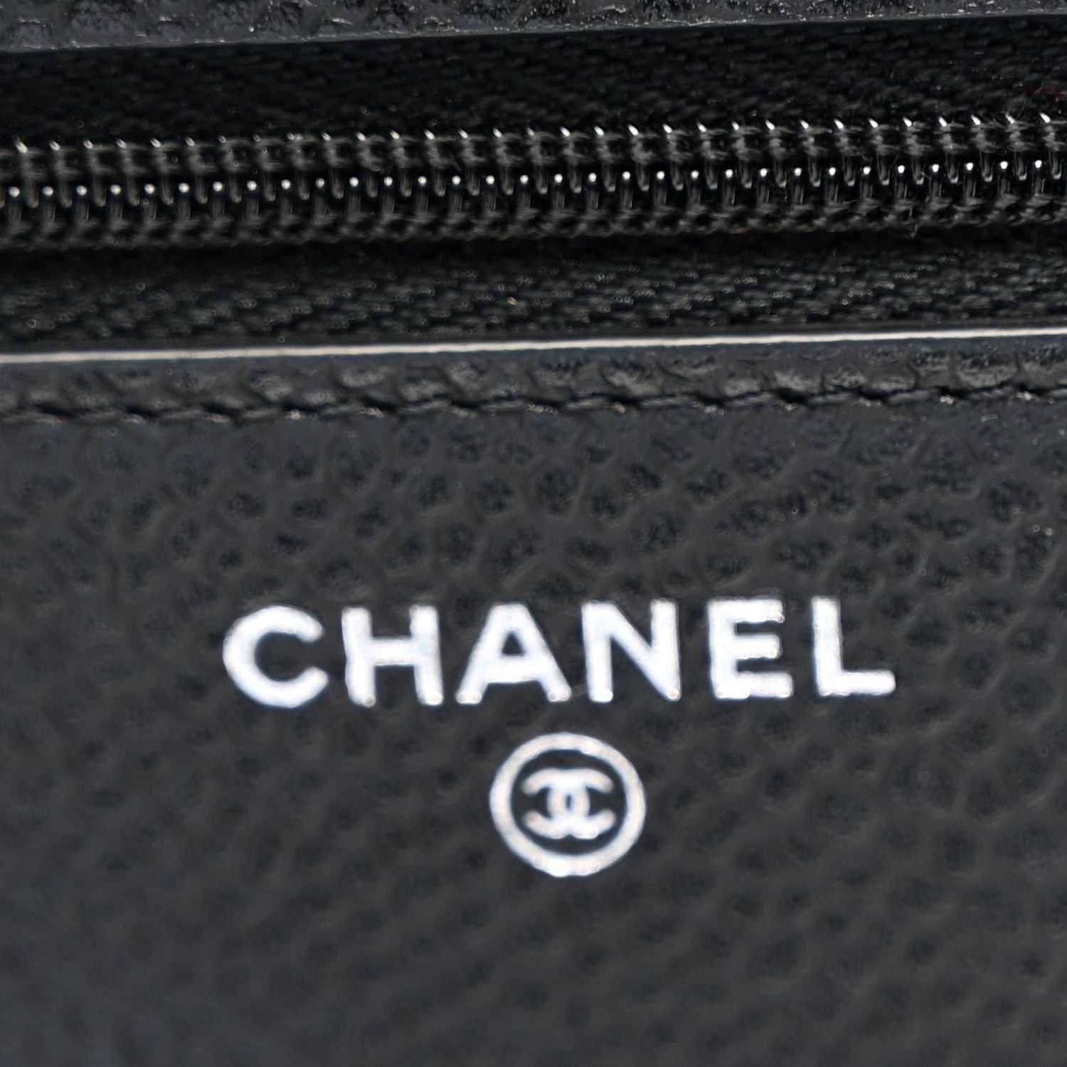 Chanel Caviar Quilted Wallet on Chain WOC Black