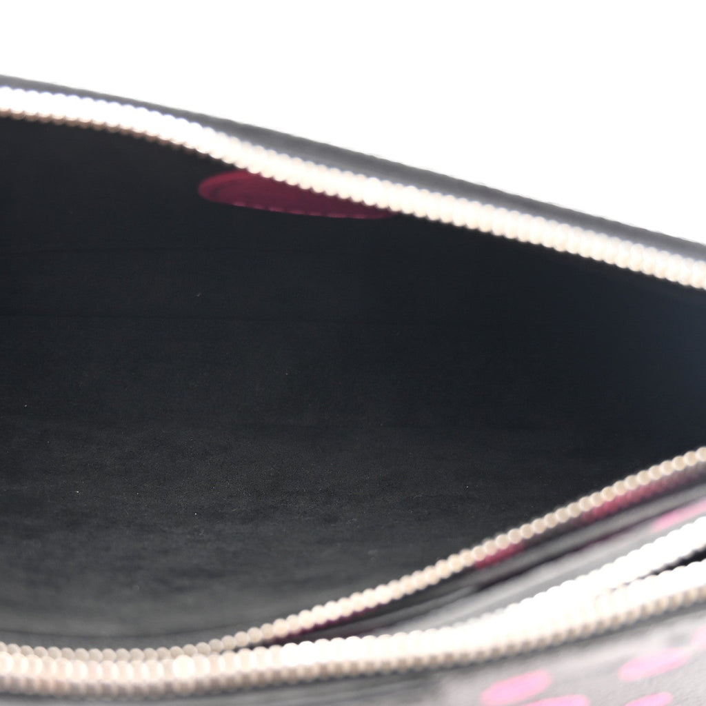 Louis Vuitton LV X YK Empreinte Multi Pochette Accessories Black Fuchsia