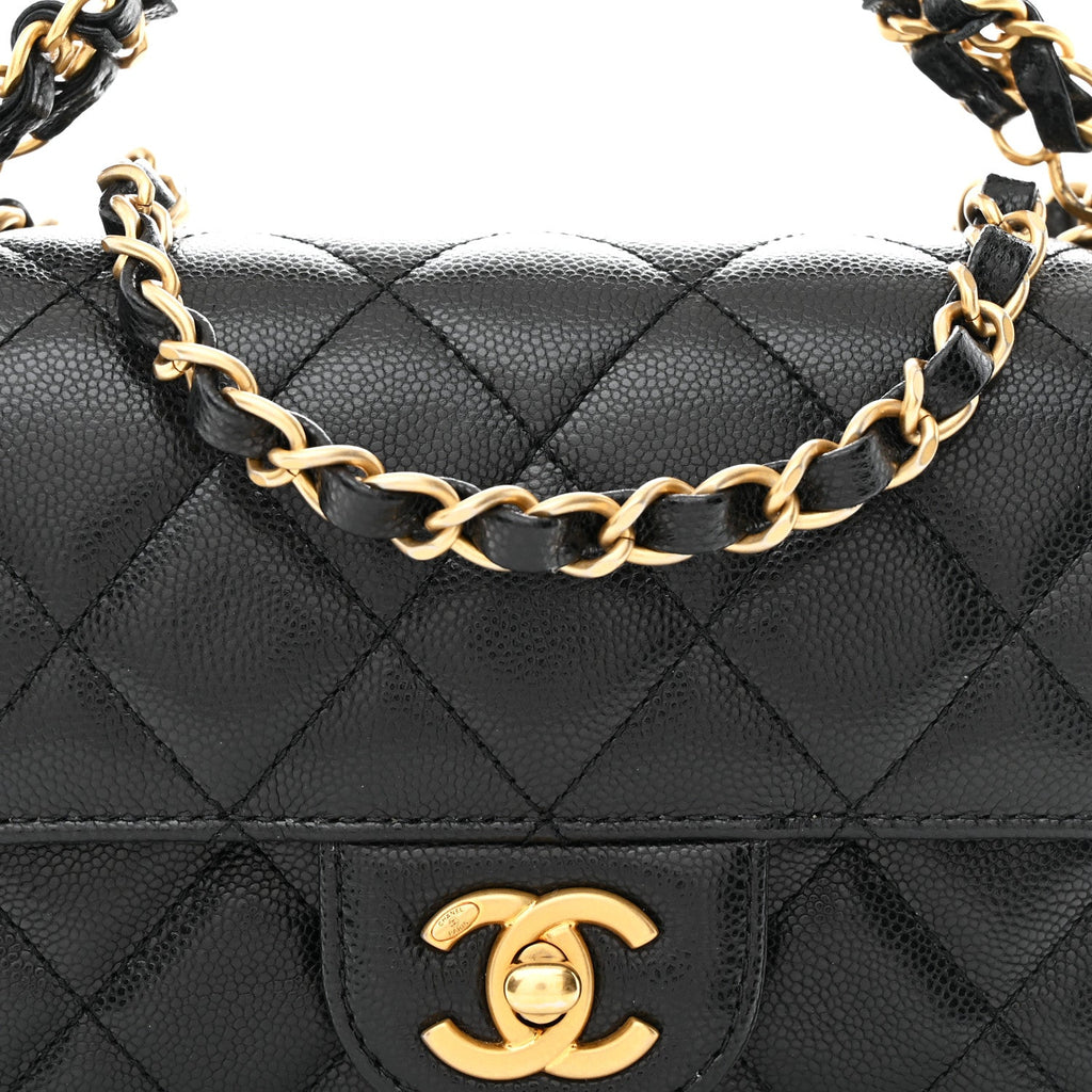 Chanel Caviar Quilted Mini Flap Black