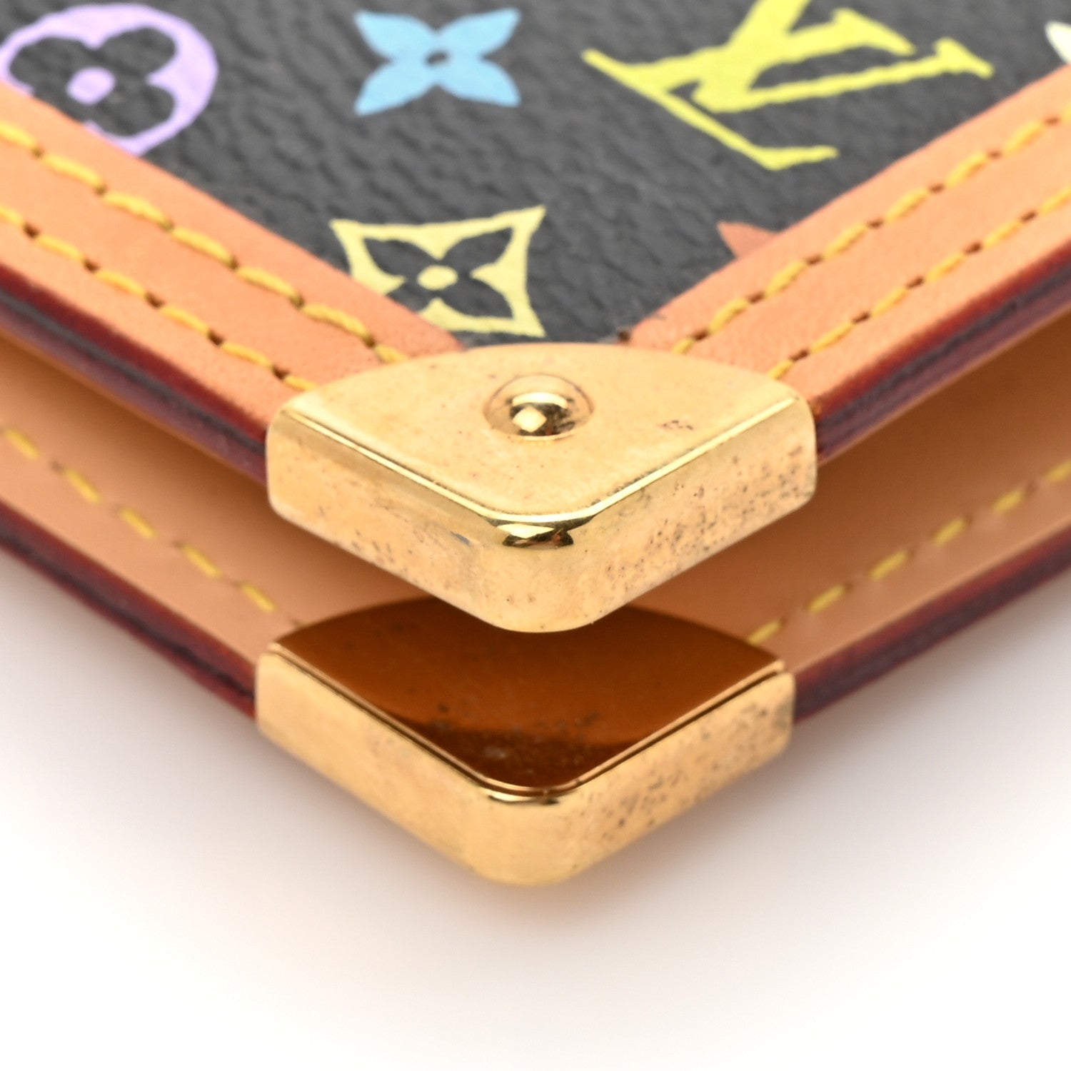 Louis Vuitton Monogram Multicolor Small Ring Agenda Cover Black