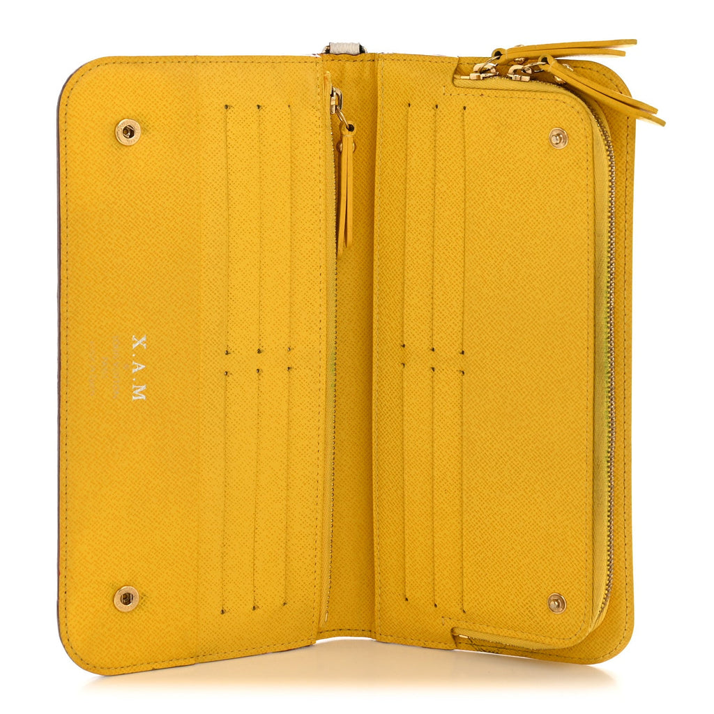 Louis Vuitton Monogram Multicolor Insolite Wallet White Citron