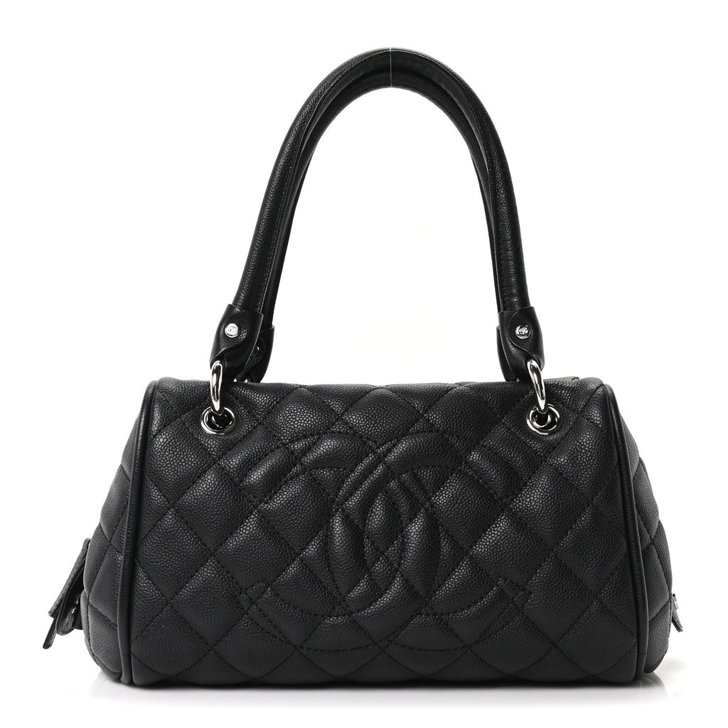 Chanel Caviar Quilted Timeless Bowler Black