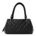 Chanel Caviar Quilted Timeless Bowler Black