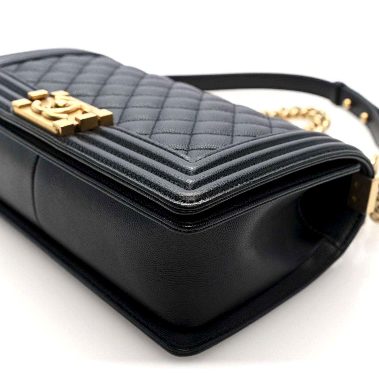Chanel Caviar Quilted Medium Boy Flap Black
