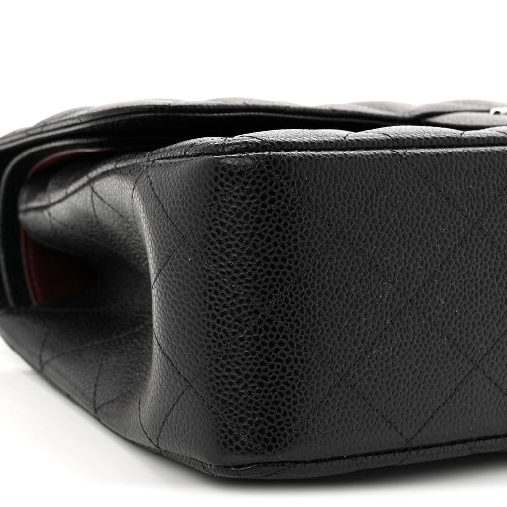 Chanel Caviar Quilted Jumbo Double Flap Black