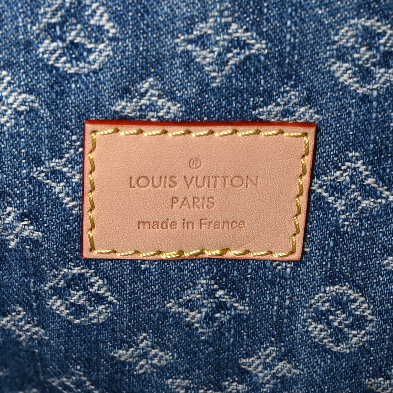 Louis Vuitton Denim Monogram New LV Remix Keepall Bandouliere 45 Blue