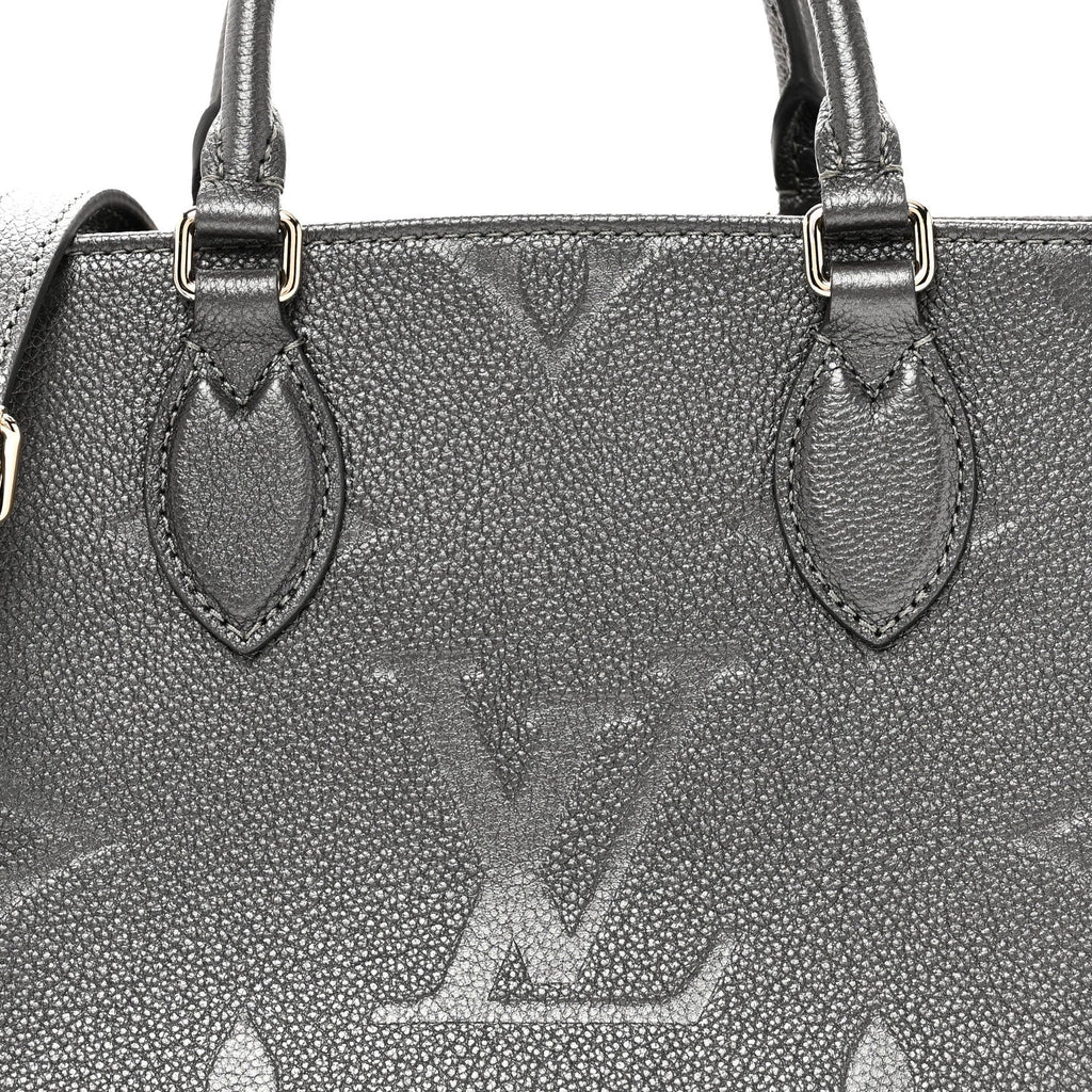 Louis Vuitton Metallic Empreinte Monogram Giant Onthego PM Gun Metal
