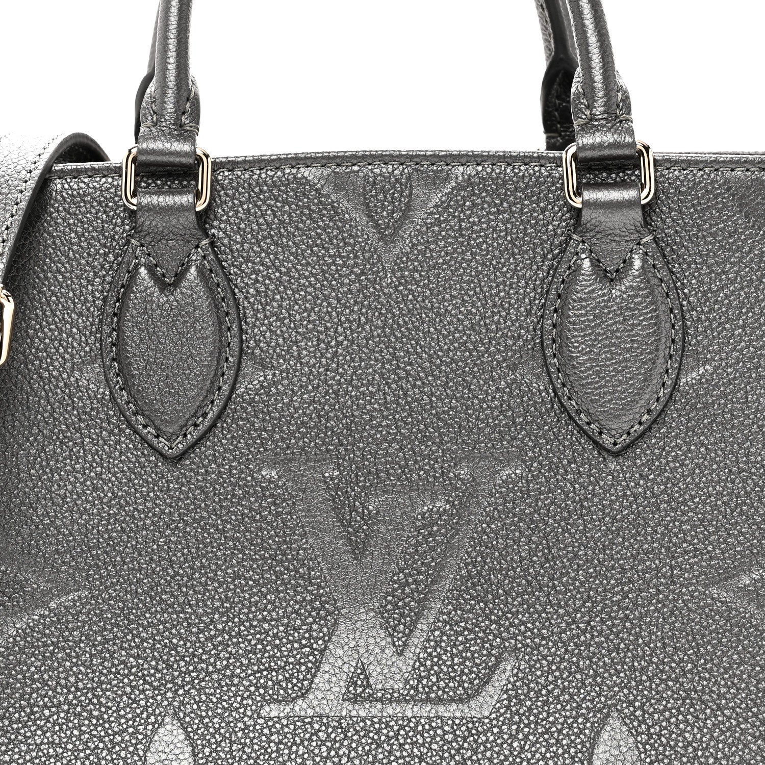 Louis Vuitton Metallic Empreinte Monogram Giant Onthego PM Gun Metal