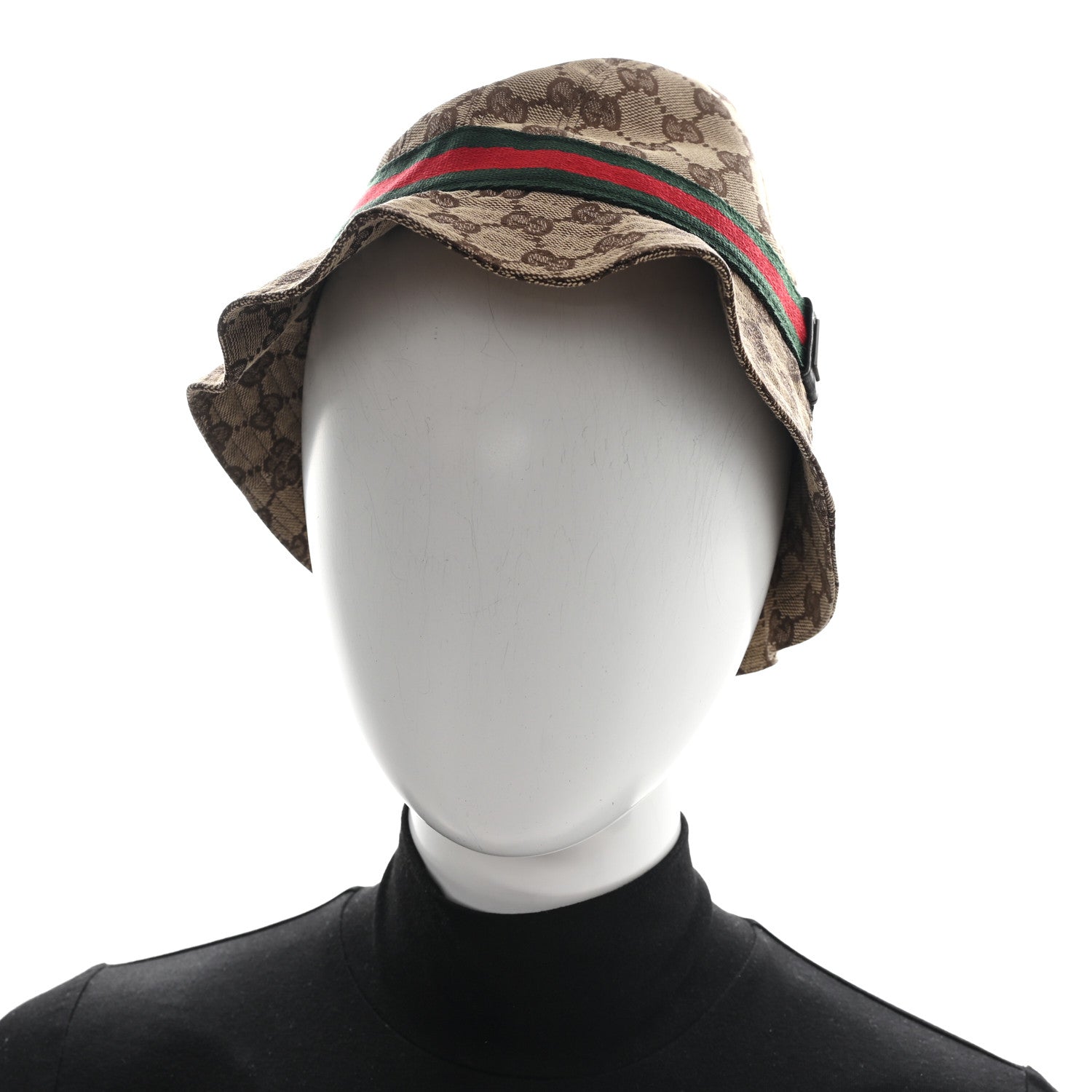 Gucci Monogram Web Bucket Hat M Brown