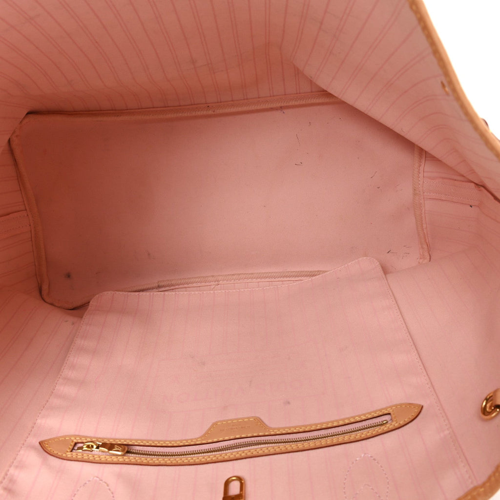 Louis Vuitton Damier Azur Neo Neverfull GM Rose Ballerine
