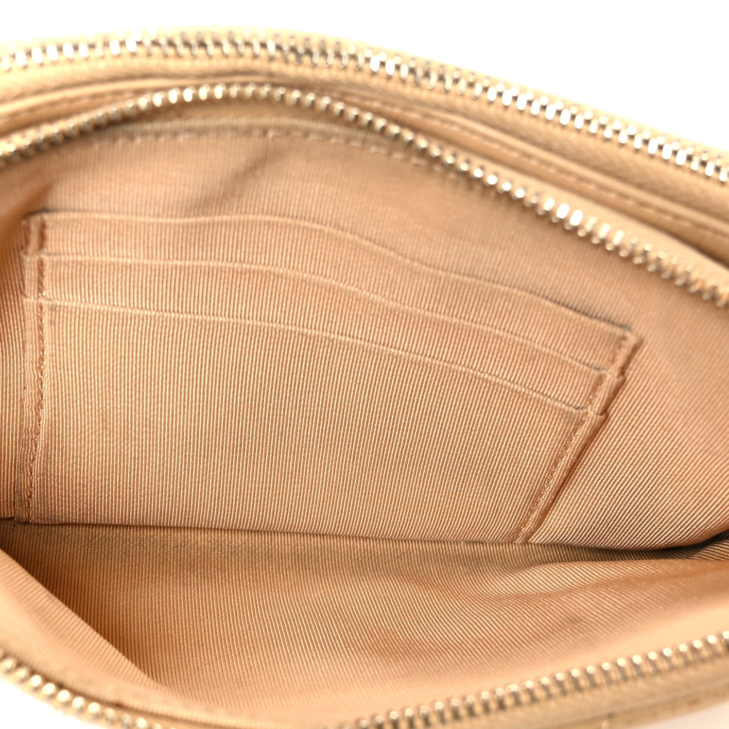 Chanel Metallic Caviar Quilted Small Clutch With Chain Gold