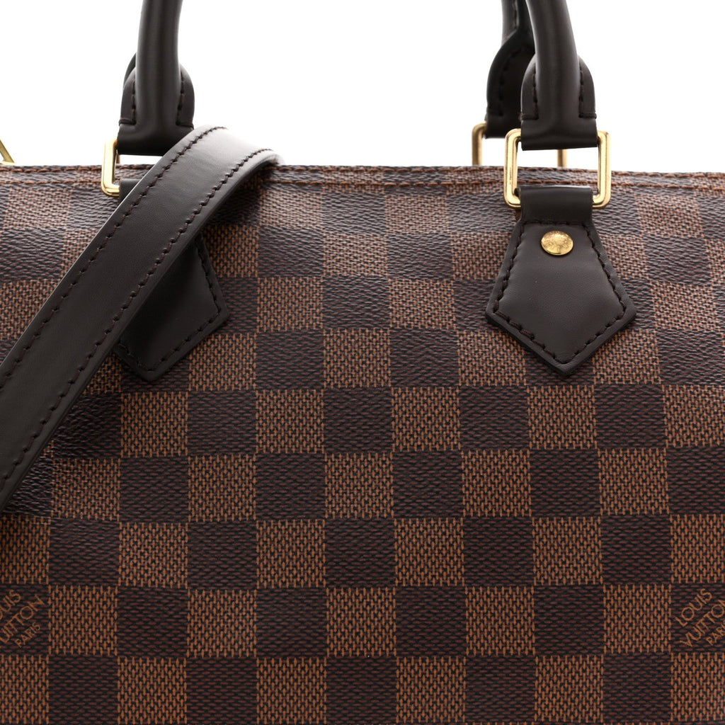 Louis Vuitton Damier Ebene Speedy Bandouliere 25