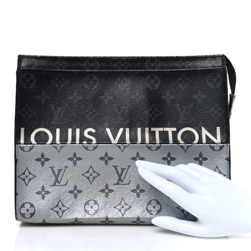 Louis Vuitton Monogram Eclipse Split Pochette Voyage MM