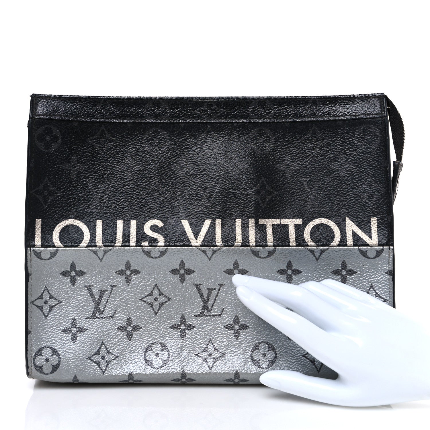 Louis Vuitton Monogram Eclipse Split Pochette Voyage MM