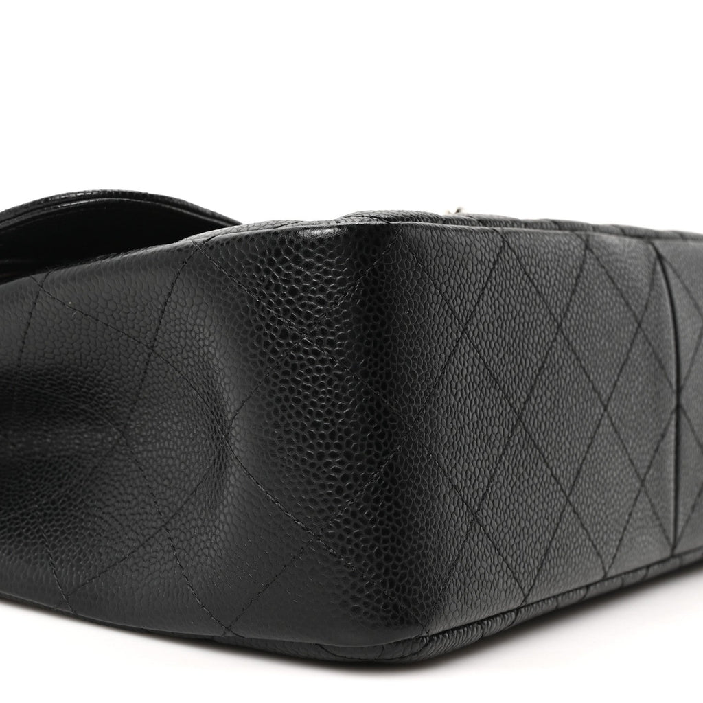 Chanel Caviar Quilted Jumbo Double Flap Black