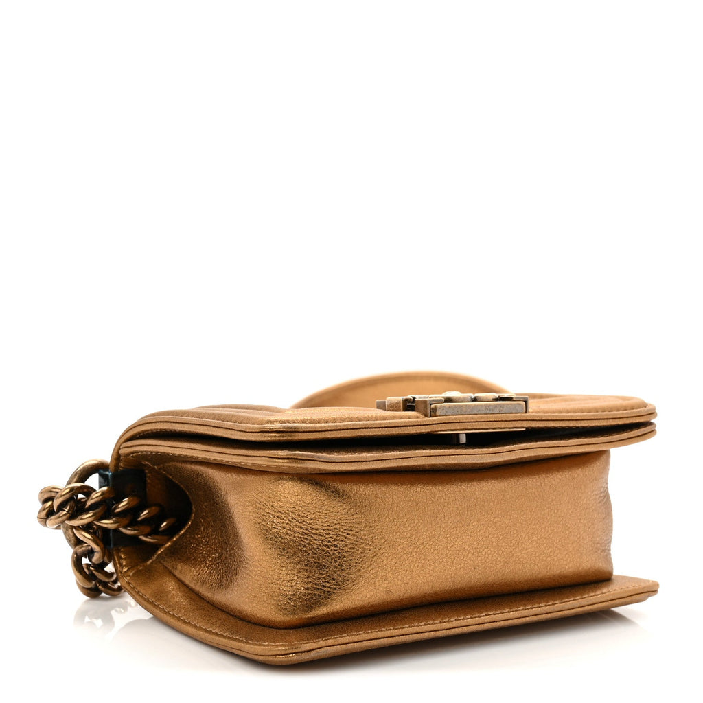 Chanel Galuchat Stingray Mini Boy Flap Gold