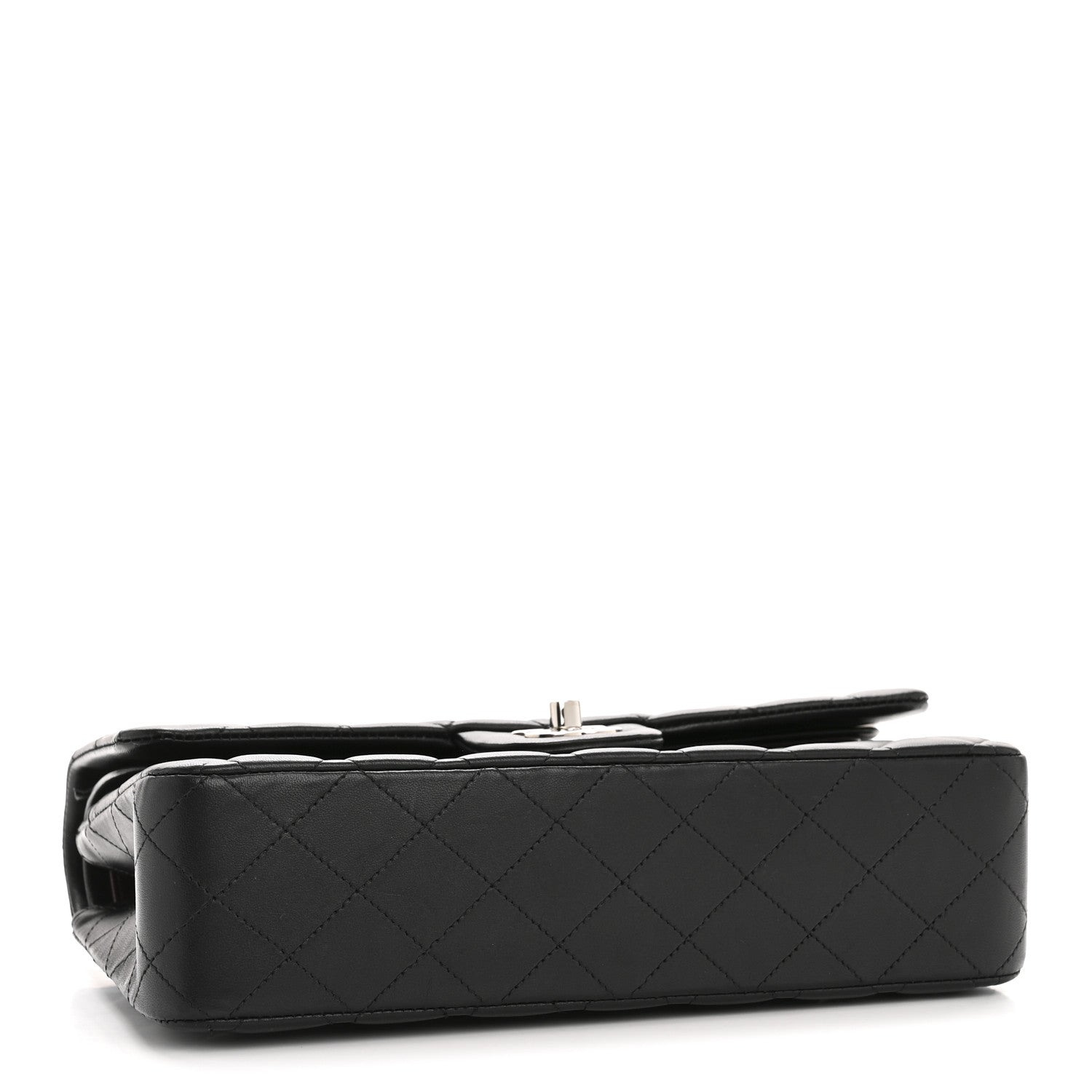 Chanel Lambskin Quilted Medium Double Flap Black