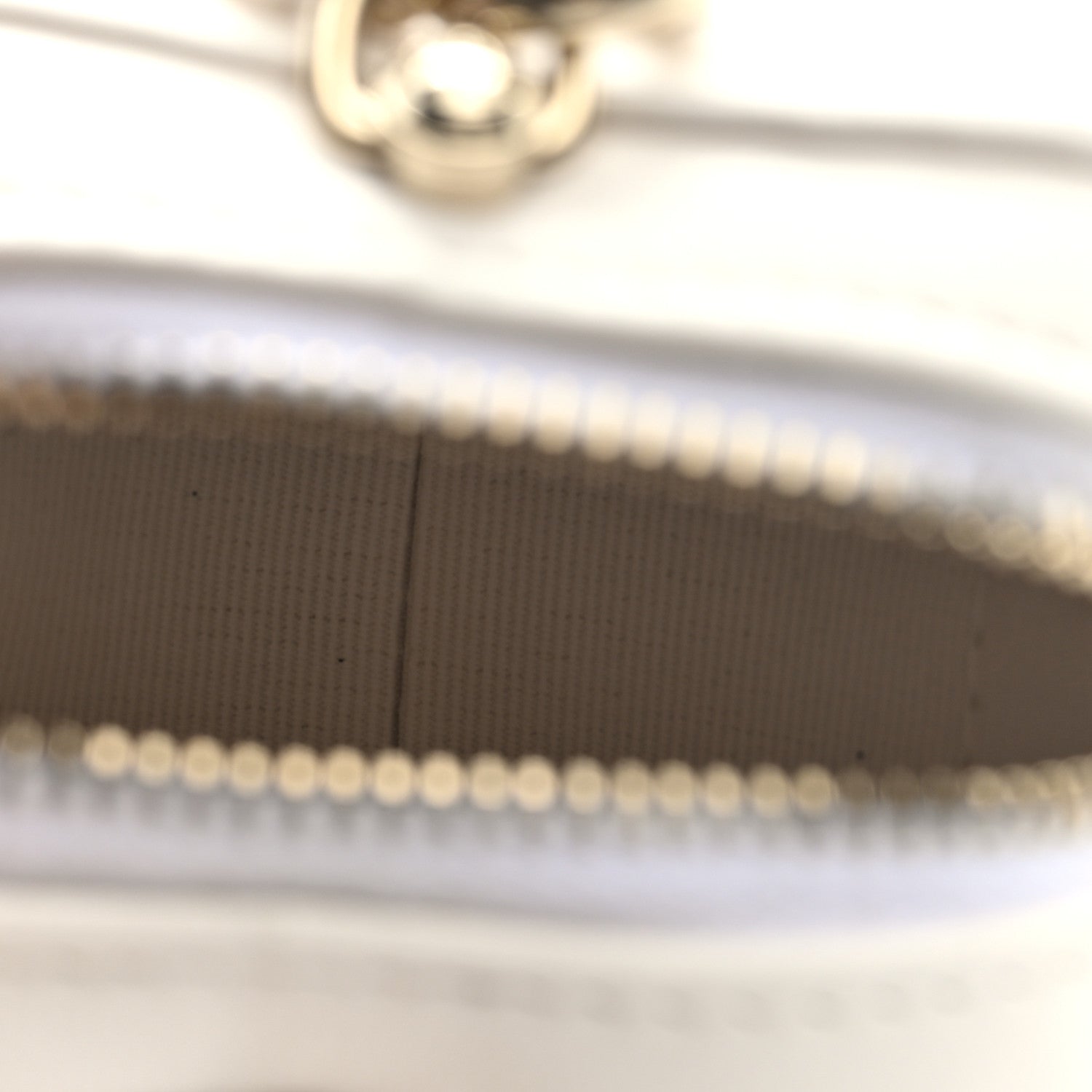 Lambskin Quilted CC Mini In Love Heart Bag Charm White
