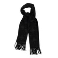 Louis Vuitton Cashmere Wool Silk Flight Mode Mahina Echarpes Scarf Black