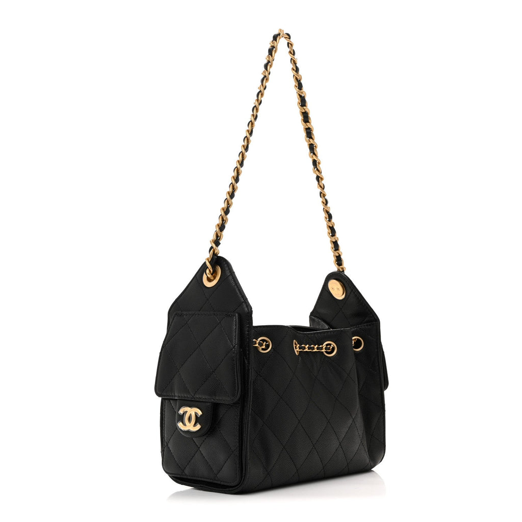 Chanel Caviar Quilted Mini Chanel 25 Handbag Black