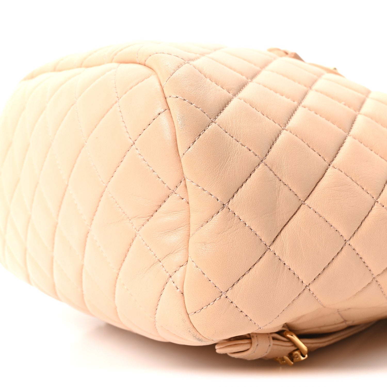 Chanel Calfskin Quilted Small Urban Spirit Backpack Beige