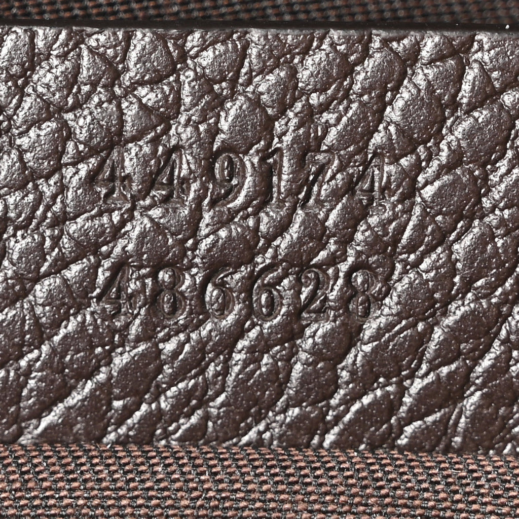Gucci Monogram Belt Bag Dark Brown
