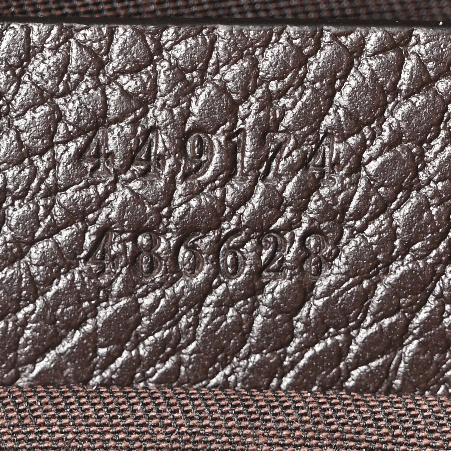 Gucci Monogram Belt Bag Dark Brown