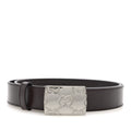 Gucci Plutone Calfskin Plaque GG 30mm Belt 90 36 Cocoa
