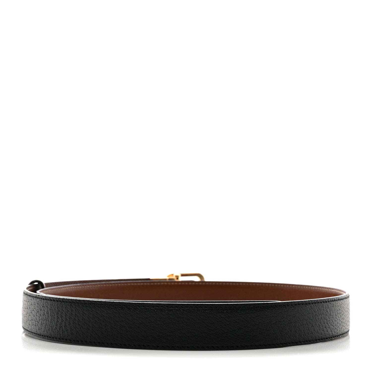 Gucci Textured Dollar Calfskin Ciny Calf Lux Squared Interlocking G 30mm Reversible Belt 105 42 Brown Black