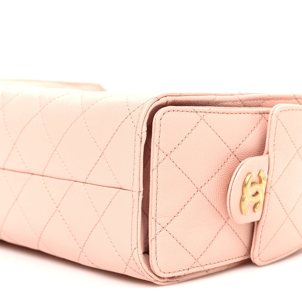 Chanel Caviar Quilted Mini Chanel 25 Handbag Light Pink