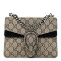 Gucci GG Supreme Monogram Mini Dionysus Shoulder Bag Black