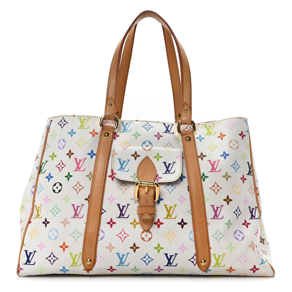 Louis Vuitton Monogram Multicolor Aurelia GM White