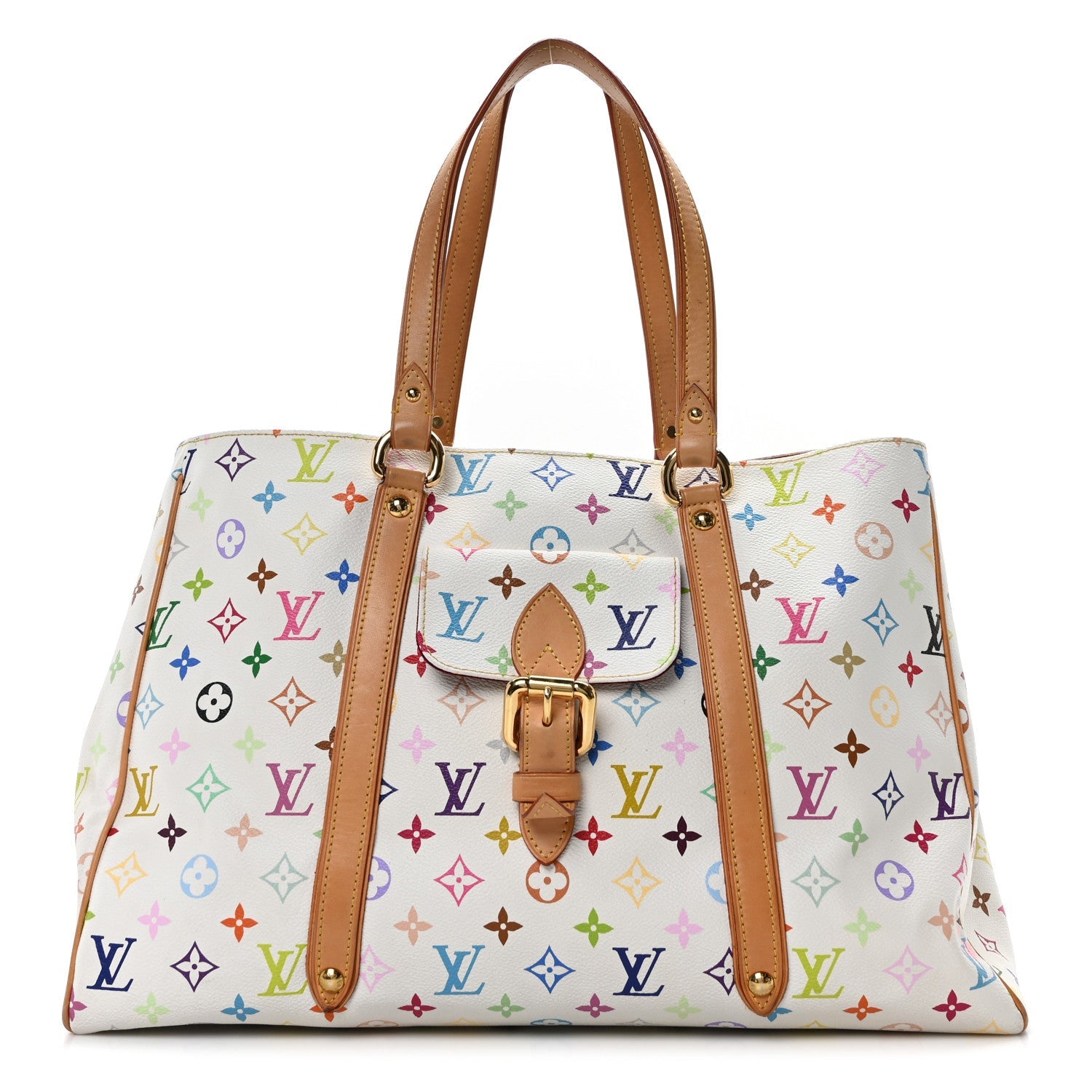 Louis Vuitton Monogram Multicolor Aurelia GM White