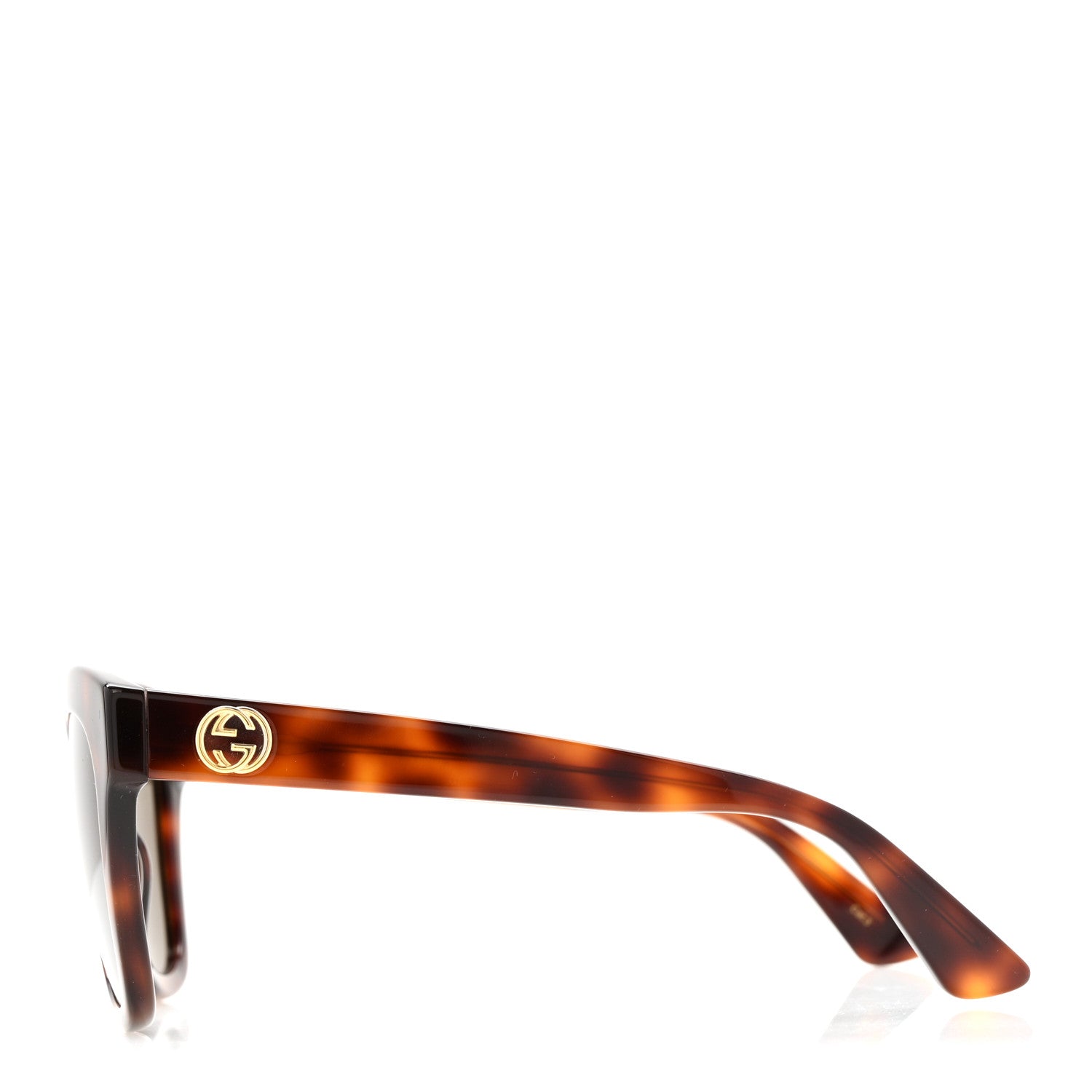 Gucci Acetate Square Frame Sunglasses GG0029S Tortoise