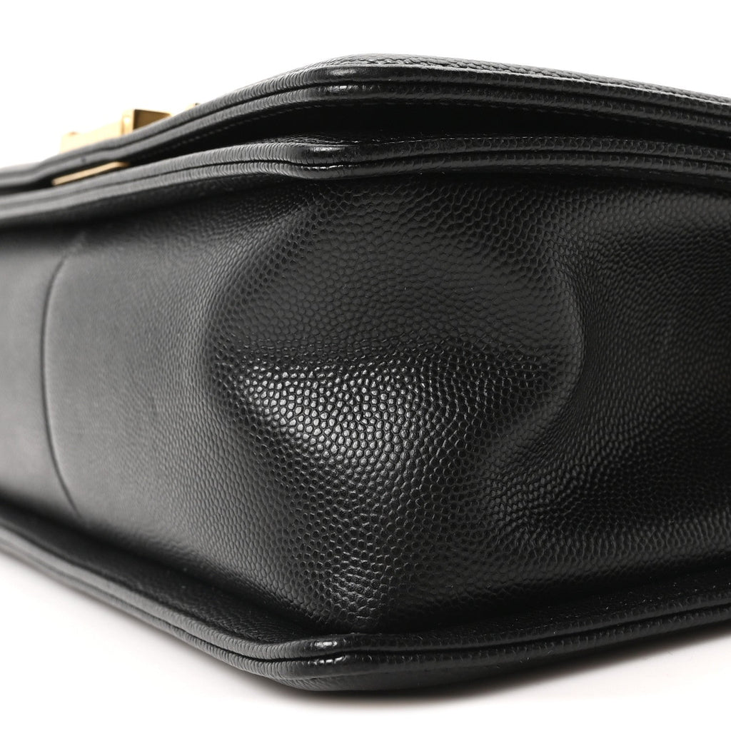 Chanel Caviar Quilted Medium Boy Flap Black