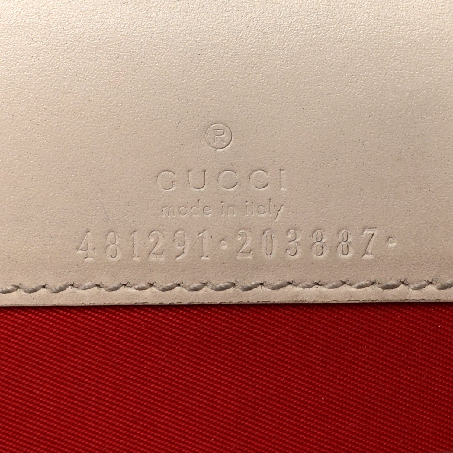 Gucci Guccissima Mini Cherry Chain Bag White