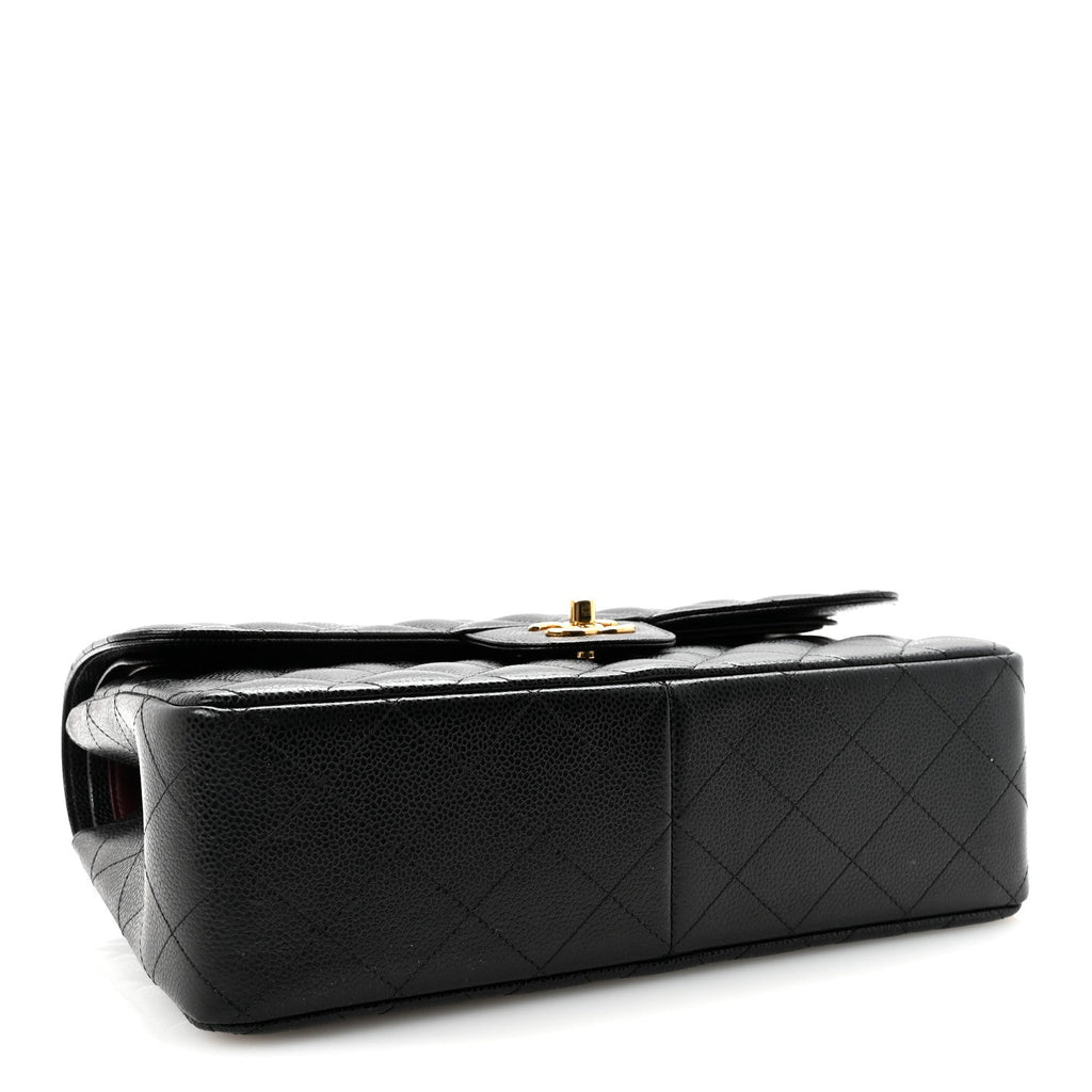 Chanel Caviar Quilted Jumbo Double Flap Black