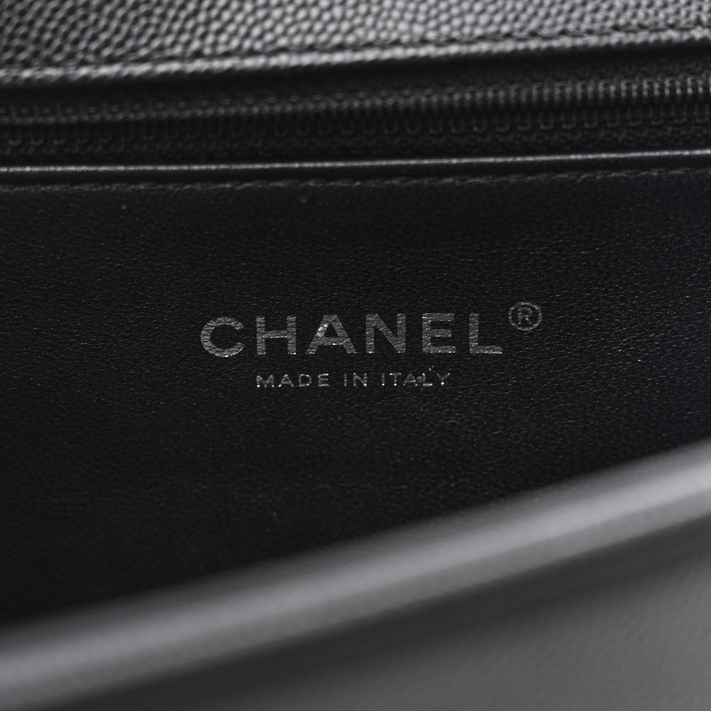 Chanel Caviar Quilted New Medium Boy Flap Black