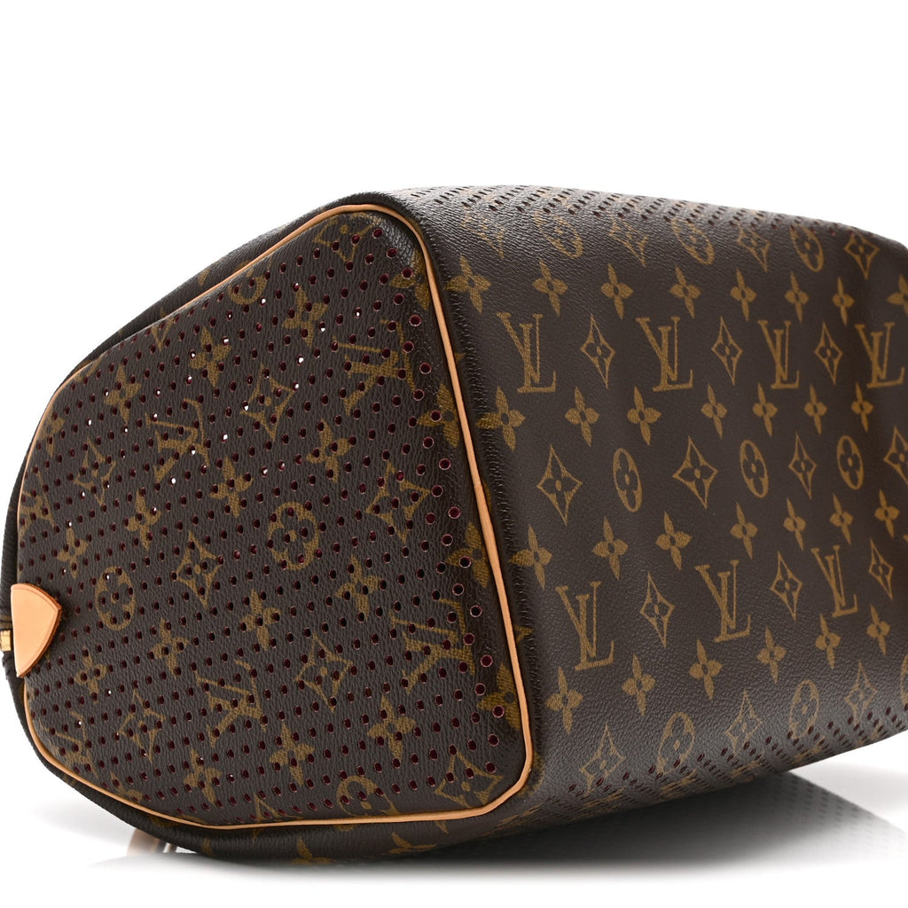 Louis Vuitton Monogram Perforated Speedy 30 Fuchsia