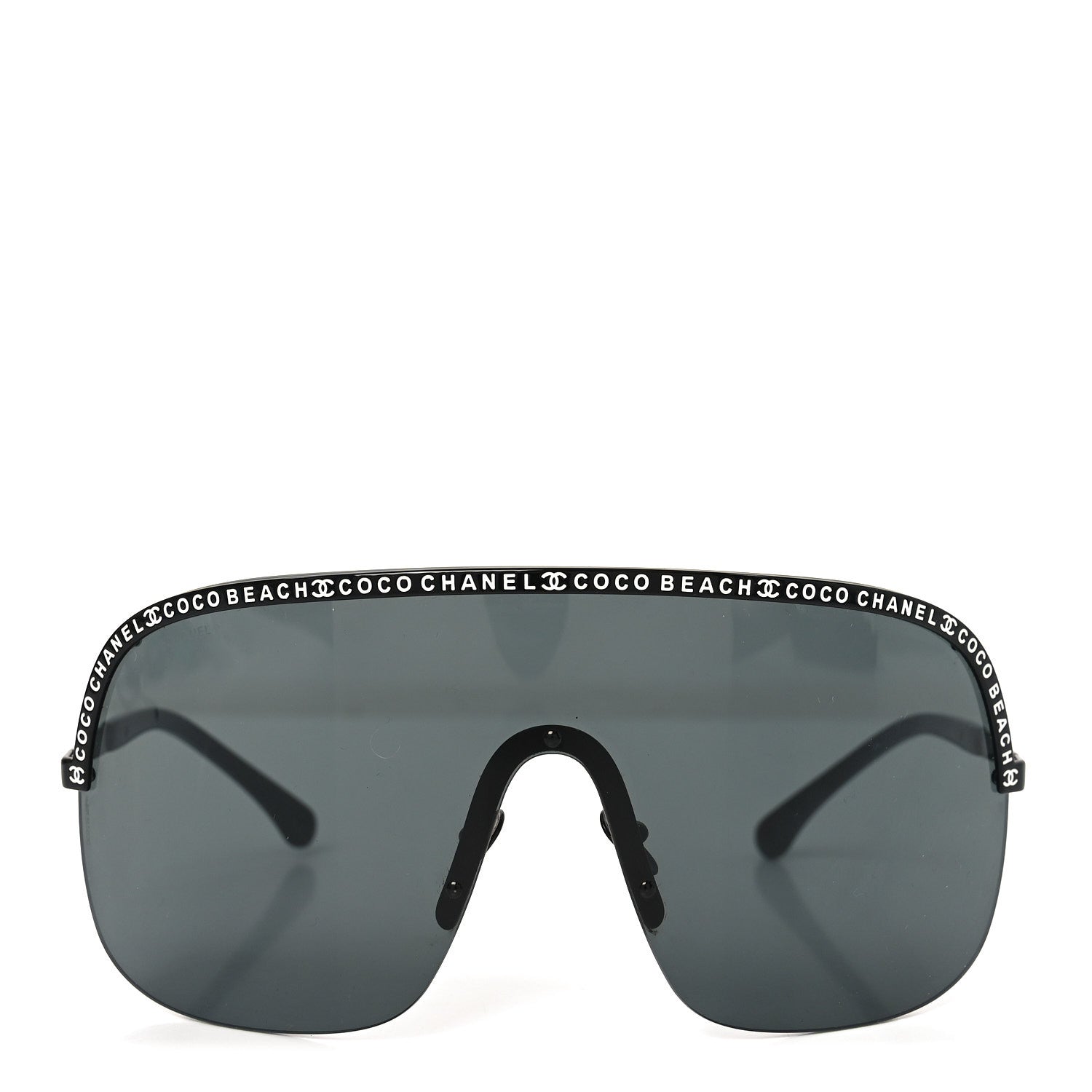 Chanel Shield Coco Beach Sunglasses L2614 Black