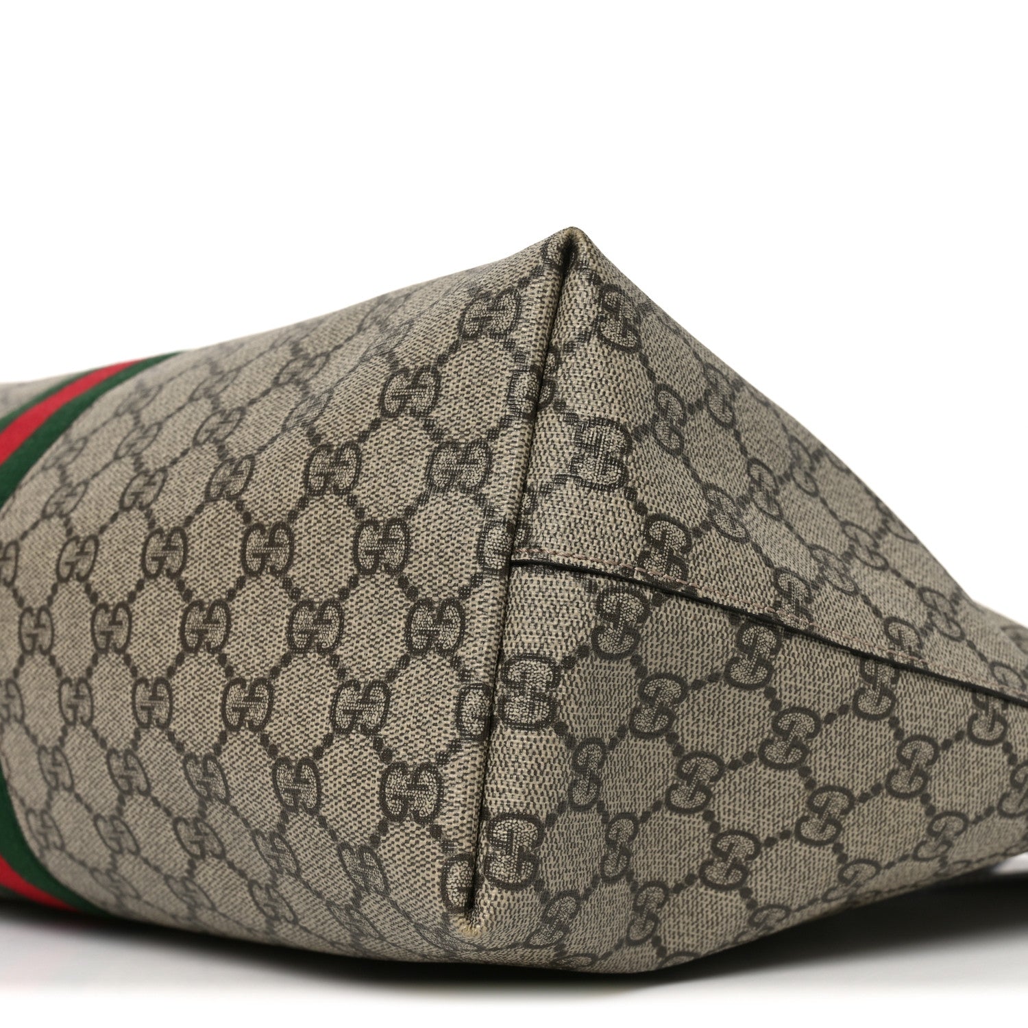Gucci GG Supreme Monogram Medium Ophidia Shopping Tote Brown