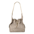 Chanel Suede Quilted Medium Chanel 25 Handbag Grey