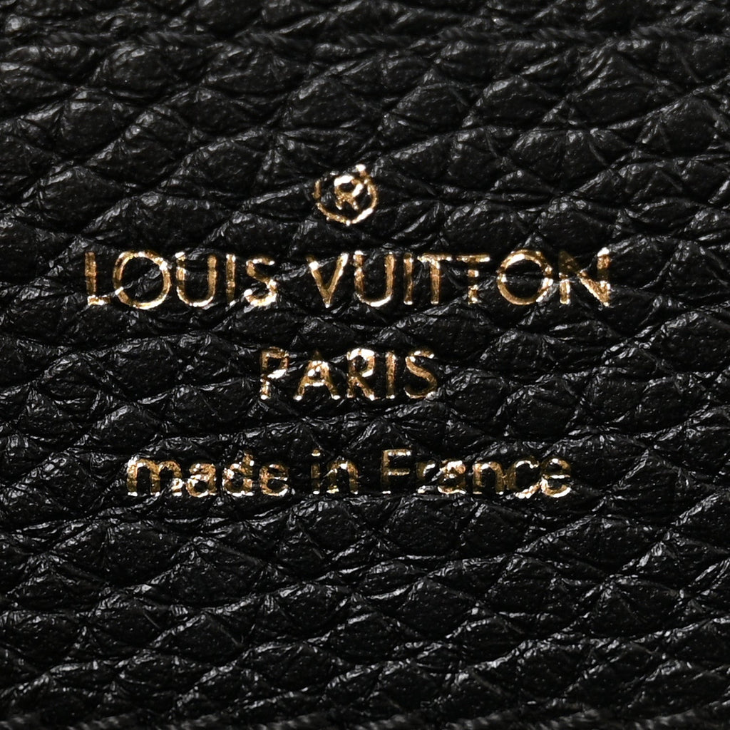 Louis Vuitton Taurillon Ayers Mini Capucines  Black