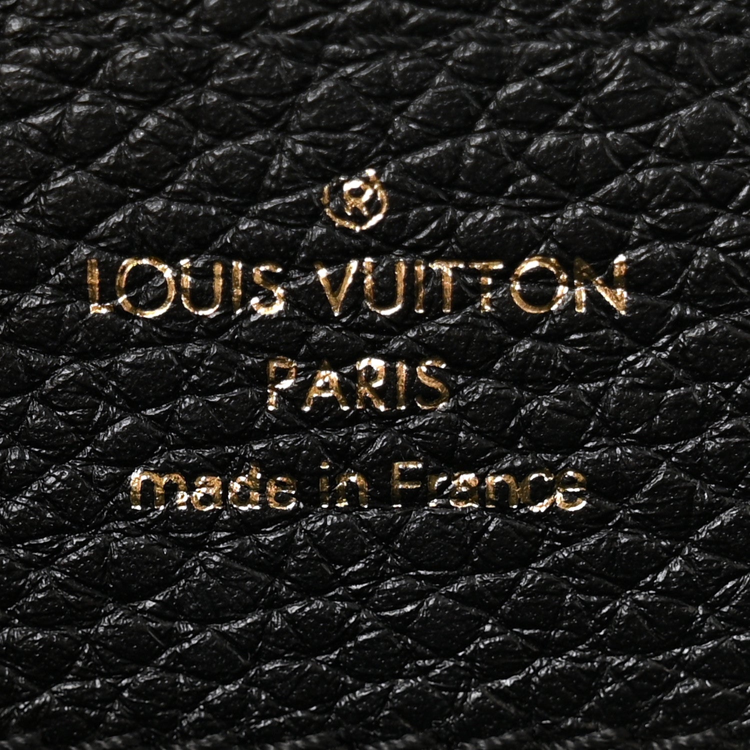 Louis Vuitton Taurillon Ayers Mini Capucines  Black