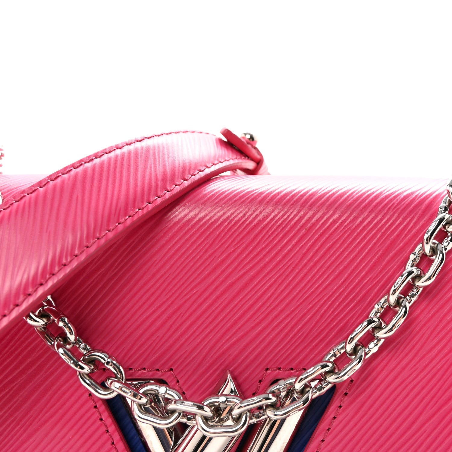 Louis Vuitton Epi Twist Shoulder Bag MM Pink Blue