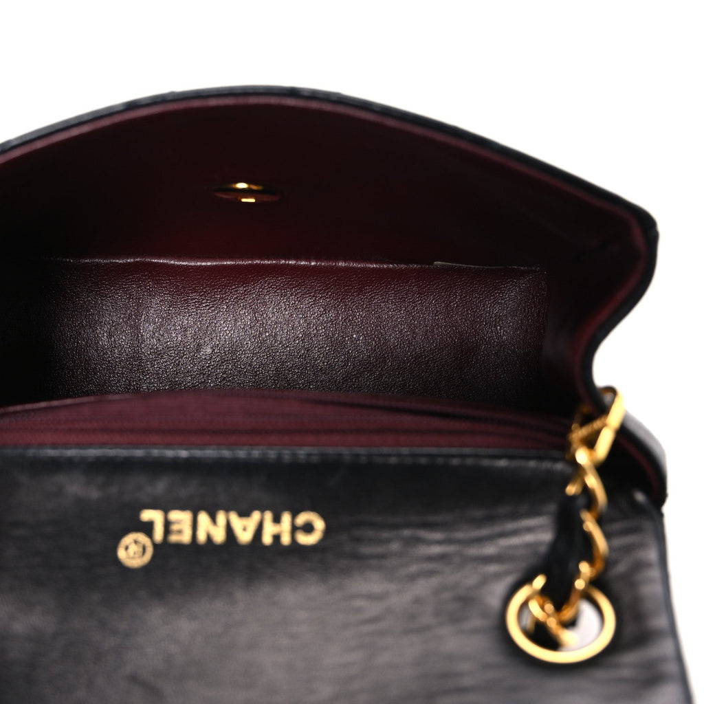 Chanel Lambskin Quilted Mini Square Flap Black
