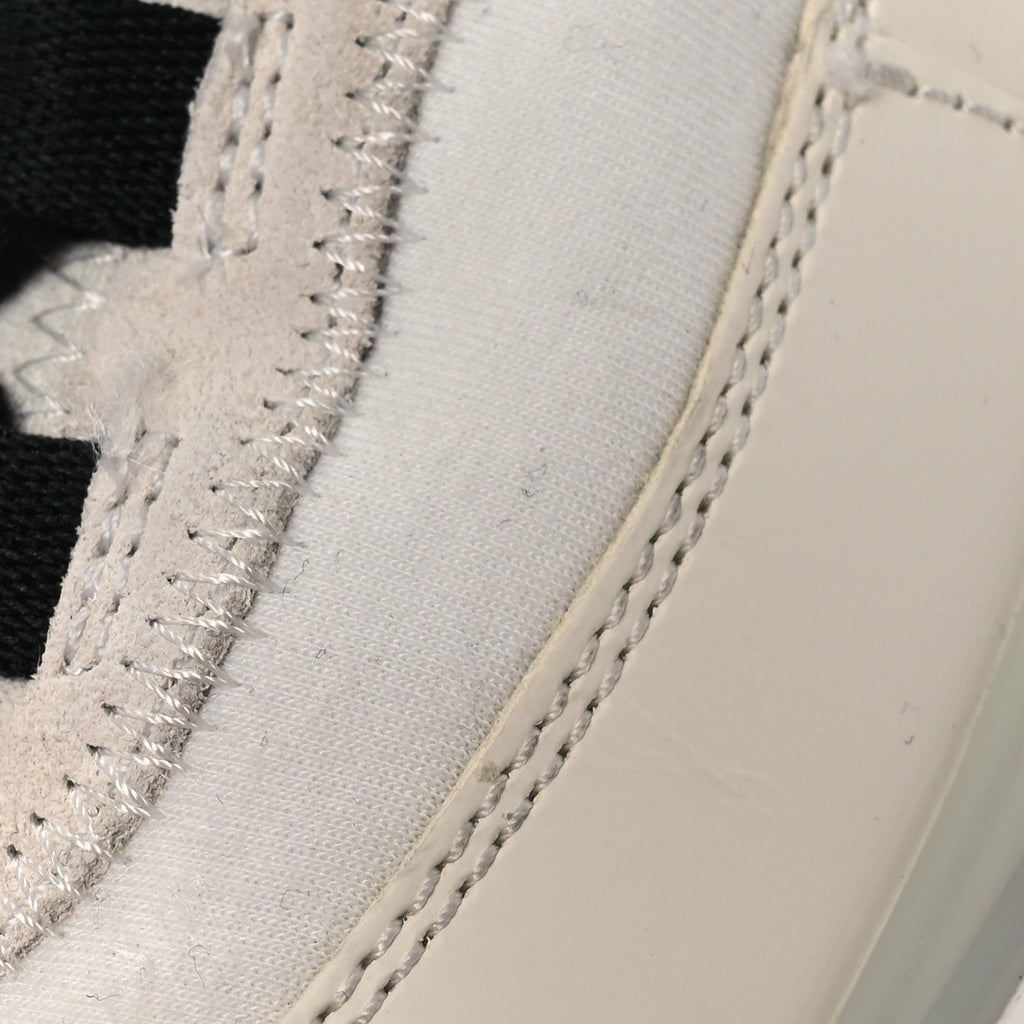 Chanel Velvet Calfskin Mixed Fibers CC Sneakers 36 Ivory Black