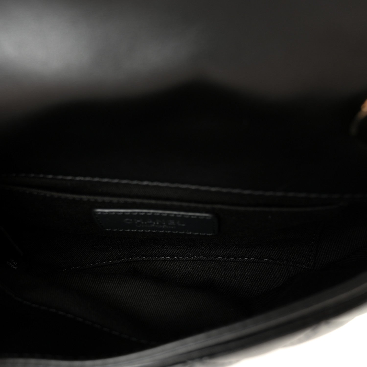 Chanel Calfskin Quilted CC Uniform Flap Belt Bag Black