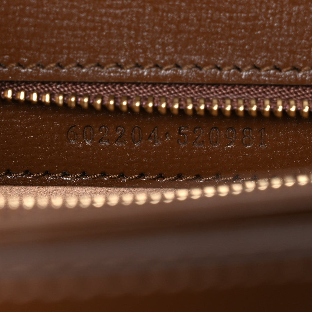Gucci GG Supreme Monogram Horsebit 1955 Shoulder Bag Beige Brown Sugar