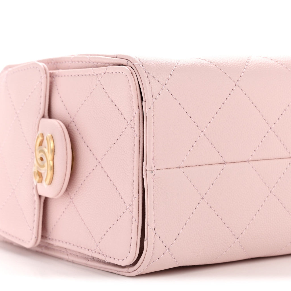Chanel Caviar Quilted Mini Chanel 25 Handbag Light Pink